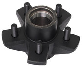 DEXTER AXLE 008-256-07 PLAIN HUBS - 1/2 STUDS - Fits Dexter 2300 to 4000 Pounds Axles; Plain; Painted Gray; 5 x 5 Inch Bolt Pattern; 3500 Pounds Capacity; With Cup And 1/2 Inch Stud