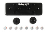 HOLLEY 534-52 HOLLEY EFI VACUUM MANIFOLD 1/8 NPT 12 Ports For 1/8 Inch NPT Fittings/ 2 Ports For -6 ORB Fitting; Black; 6061 Aluminum
