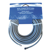 WINEGARD CX-0650 COAX RG6U 50' CONN B/E RG-6; With O-Ring Connectors; 50 Foot Length; Gray