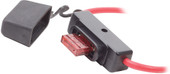 BLUE SEA 5068-BSS FUSE HOLDER MAXI INLINE For MAXI In-Line Fuse; 48 Amps; 32 Volts DC; With 5 Inch No 6 Red Lead wire And 2 Adhesive Lined Sealing Shrink Wrap Tubes