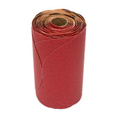 3M 01113 3M PART Used For Fine Feather Edge/ Featheredging; Red; Aluminum Oxide; 6 Inch Diameter; A Weight Paper Backing; P150 Grit; PSA Attachment; Hand/ Machine Sanding Method; Dry; 100 Discs Per Roll