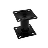 WISE SEATING 8WD1251 13' BLACK STEEL PEDESTAL Fixed Height Pedestal; 7 Inch Height; Powder Coated; Black; Steel; ABYC Code - B; With 5-1/4 Inch Hole Pattern