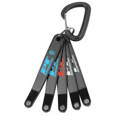 PERFORM TOOL W30977 5 PC. LOW PROFILE SCREWDRIVER SET Low Profile; Phillips: #1/ #2/ Pozi PZ1/ PZ2 And Slotted 3/16 Inch Length; Steel Handles; S2 Alloy Steel Bits; With Key Ring And Carabiner Clip; Set Of 5 PERFORM TOOL W30977 5 PC. LOW PROFILE SCREWDRIVER SET Low Profile; Phillips: #1/ #2/ Pozi PZ1/ PZ2 And Slotted 3/16 Inch Length; Steel Handles; S2 Alloy Steel Bits; With Key Ring And Carabiner Clip; Set Of 5