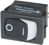 BLUE SEA 7490-BSS SWITCH ROCKER DPST ON-OFF 8 Ampere At 125 Volt AC/ 5 Ampere At 12 Volt DC/ 5 Ampere At 24 Volt DC/ 4 Ampere At 250 Volt AC; Rocker Switch; Off-On Switch Action; Double Pole Single Throw; Non-Lighted; Black