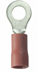 WIRTHCO 80328 VINYL RING TERMINAL #8 Vinyl Insulated Ring Terminal; 22-18 Gauge Wire; Pack Of 25