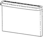 DOMETIC 50183 AIT  RANGE DOOR 51958 For Wedgewood/ Atwood/ Dometic RA17 And RV17 Series Ranges; Stainless Steel; With Handle