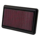 K&N FILTER 33-2473 2012 CIVIC AIR FILTER 2.4 Washable; Red; Cotton Gauze; Panel; 10.188 Inch Length x 6-3/8 Inch Width x 1.063 Inch Height