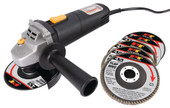 PERFORM TOOL W50044 ANGLE GRINDER Air; 90 Degree Angle; 5 Amps; 11000 RPM Free Speed; 4-1/2 Inch Wheel Diameter