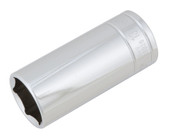 PERFORM TOOL W38326 SOCKET DP 13/16 3/8 Inch Drive; 13/16 Inch; Standard; Deep Socket; 6 Point; Polished Nickel Chrome Plated; Vanadium Alloy Steel; Single