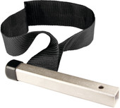 PERFORM TOOL W173C FILTER WRENCH-STRAP Strap Type; 6 Inch Size; Chrome Plated Steel Bar; Turn With 1/2 Inch Ratchet