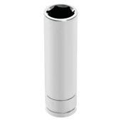 PERFORM TOOL W32414 SOCKET DP 14MM 1/2 Inch Drive; 14 Millimeter; Metric; Deep Socket; 6 Point; Polished Nickel Chrome Plated; Vanadium Alloy Steel; Single