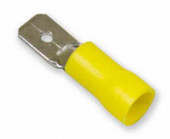 WIRTHCO 80829 VINYL QUICK DISCONNECT 1/4 Inch Vinyl Insulated Male Quick Disconnect; 12-10 Gauge Wire; Pack Of 25