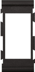 BLUE SEA 8266-BSS CONTURA MOUNTING PANEL CENTER Designed For 0.06 Inch/ 0.09 Inch/ 0.13 Inch/ 0.19 Inch/ 0.38 Inch Thickness Panels; 1 Opening; Center Position; Black