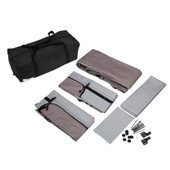 LIPPERT COMP 362233 18' SOLERA FAMILY ROOM 18 Foot Length; Fits Awning Rail To Ground Measurement Up To 130 Inches; Lightweight Fabric; Gray; With Privacy Panels