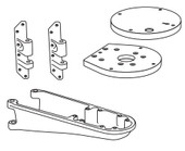 SEAVIEW SM-14-A MAST MOUNT FOR FB150/250 SAT PHONE For Use With Intellian (FB150  FB250 Models) WiFi Antenna/ JRC (JUE 250  JUE 33 Models) WiFi Antenna/ KVH (Fleet33  Fleet One  FB150  FB250 Models) WiFi Antenna; Mast Mount; White