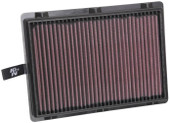 K&N FILTER 33-5075 REPLACEMENT AIR FILTER Washable; Red; Cotton Gauze; Panel