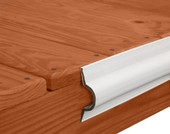 TAYLOR MADE 46053 C SHAPE DOCK EDGE (2)PK X 8FT C-Shape Guard; 16 Foot Length Retail Pack; White; Double Molded Vinyl; Screw/ Nail Mount