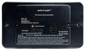 MTI INDUSTRY 62-542-BL-TR CARBON MONOXIDE ALARM - BLACK FLUSH Flush Mount Detector; Alerts To Leak With Beeping; Without Digital Display; 13.8 Volt DC; Black; 4-1/2 Inch Width x 3-1/4 Inch Height x 1-1/4 Inch Thick; With Trim Ring