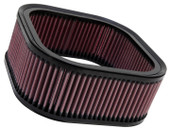 K&N FILTER HD-1102 REPLACEMENT AIR FILTER Washable; Red; Cotton Gauze; Rectangular; 8-5/16 Inch Length x 8-1/8 Inch Width x 3-5/16 Inch Height; For Harley Davidson Motorcycles