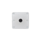 ATTWOOD MARI 67729 BASE 7X7 ZINC Square; 7 Inch Length x 7 Inch Width; Non-Threaded; Zinc Plated; Stainless Steel; ABYC - B; Acetal Bushing; 3/4 Inch Pin Type Base; Bulk Packaging