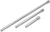 PERFORM TOOL W32140 EXTENSION BAR SET 1/2 Inch Drive; 3 Inch/ 5 Inch/ 10 Inch Length; Polished Nickel Chrome Plated; Chrome Vanadium Alloy Steel; Set Of 3