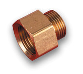 HOLLEY 26-43 26-43 STD FUEL INLET FIT. 9/16 Inch-24 Male Thread to 5/8 Inch-18 Female Thread; Natural; Brass; Single