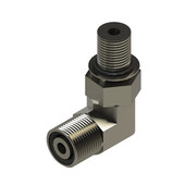 LIPPERT COMP 141610 ORFS6801-04-04; 90 DEG ELBOW O-RING 1/4 Inch Hydraulic Fitting; 90 Degree Elbow; Single