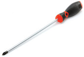 PERFORM TOOL W30965 SCREWDRIVER # 2 Phillips; #2; 8 Inch Length; Chrome Vanadium Steel; With Magnetic Tip
