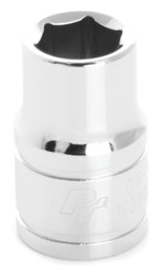 PERFORM TOOL W38012 SOCKET 3/8 3/8 Inch Drive; 3/8 Inch; Standard; 6 Point; Polished Nickel Chrome Plated; Vanadium Alloy Steel; Single
