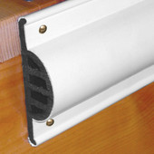 TAYLOR MADE 46013 COMMERCIAL GRADE SIDE GARD DOCK EDG Side Guard; 10 Foot Length x 1-3/8 Inch Width x 3-1/2 Inch Height Coil; Double Molded PVC; Nail Mount; For Marine Applications