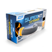 CAMCO 39663 SUPERKIT 10' SEWER HOSE EXTENSION 10 Foot Extended Length; 18 Mil HTS Vinyl; Gray Hose; With Pre Attached REVO Swivel Fittings/ 2 Hose Storage Caps CAMCO 39663 SUPERKIT 10' SEWER HOSE EXTENSION 10 Foot Extended Length; 18 Mil HTS Vinyl; Gray Hose; With Pre Attached REVO Swivel Fittings/ 2 Hose Storage Caps