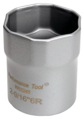 PERFORM TOOL W83245 LOCK NUT SKT 2-9/16 1/2 Inch Drive; 2-9/16 Inch; Standard; Wheel Bearing Round Locknut Socket; 6 Point; Single