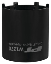PERFORM TOOL W1270 LOCK NUT TOOL 6-Slot Front Axle; 1/2 Inch Drive; Black; Chrome Moly Alloy Steel