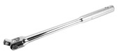 PERFORM TOOL W38118 BREAKER BAR Non-Ratcheting Head; 3/8 Inch Drive; 10 Inch Length; With Swivel Head; Chrome Plated; Chrome Vanadium Alloy Steel; Flex Handle