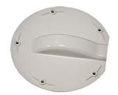 KING CE2000 CABLE ENTRY COVER PLATE Dual Cable; Entry Plate Only Without Connector; Weather Proof; White; Plastic; With Mounting Screws