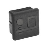 DRAW TITE 7010 RECEIVER TUBE COVER Fits 2 Inch Receiver; With Draw-Tite Logo; Black; Rubber; Single