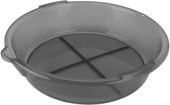 PERFORM TOOL W4068 CLEARVIEW7QT.PLASTICDRAINPAN 7 Quart Capacity; 13-1/2 Inch Top Diameter x 11 Inch Base Diameter; 4 Inch Height; Transparent; Polypropylene; With Molded Handles; With Pour Spout