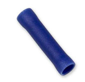 WIRTHCO 80813 NYLON BUTT CONNECTOR Vinyl Insulated Butt Connector; 16-14 Gauge Wire; Pack Of 25; Blue