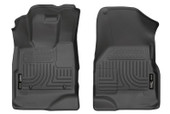 Husky Liner 13361;Floor Liner; WeatherBeater™; Black; Direct Fit; Raised Ridge; TPO (Thermoplastic Olefin); 2 Piece