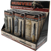 Caliber Gourmet Humvee Neck Knife Display, 12 Piece, Each Knife Has A Sheath, Black/Khaki/Green HMV-DB-USMC Caliber Gourmet Humvee Neck Knife Display, 12 Piece, Each Knife Has A Sheath, Black/Khaki/Green HMV-DB-USMC