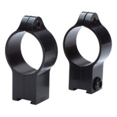 Talley Manufacturing Light Weight Ring Set, 1" High, Fits CZ with 11MM Dovetail (452 European/455/457/512/513), Matte Finish, Black 22CZRH