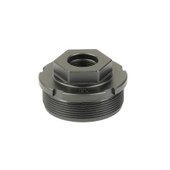 KGM Direct Thread Adapter, 1/2X28 to HUB (1.375x24), Nitride Finish, Black, Titanium Construction A-DTA-T-1