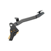 Tyrant CNC Improved Tyrant Trigger System, Fits Glock 43X, Anodized Finish, Black Body with Gold Safety Blade TD-G43TRIG-BLK-GOLD-BAR Tyrant CNC Improved Tyrant Trigger System, Fits Glock 43X, Anodized Finish, Black Body with Gold Safety Blade TD-G43TRIG-BLK-GOLD-BAR