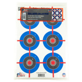 Pro-Shot Products Splatter Shot, Multi-Bullseye, 12"x18", 8 Pack, Multi Color SPLTR-MB-8PK