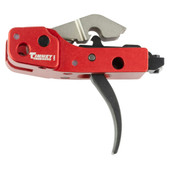 Timney Triggers AK-47, Single Stage Trigger, Curved Trigger Shoe, Anodized Finish, Red AK47