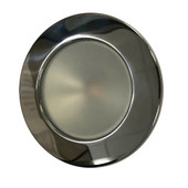 Lunasea Gen 3 Indoor\/Outdoor Recessed 3.5 LED Light - 2700K 85 CRI Dimmable COB LED - Warm White\/Polished SS Bezel