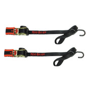 Rod Saver Mini Retractable Tie Down w\/Soft Hook - 50" - Pair