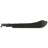 Cold Steel Bolo Machete, 23.5" Machete, Plain Edge, 65Mn Blade Steel, Polypropylene/Black, Includes Sheath CS-97LBMS