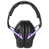 Walker's Passive, Folding Earmuff, Black/Purple, 1 Pair GWP-FPM1-BKPU