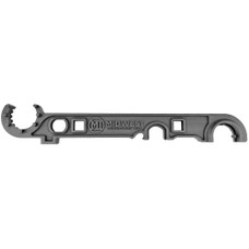 Midwest Industries Armorer's Wrench, Fits AR-15 Rifles, Bottle Opener, 3/4" Wrench For A2 Muzzle Devices, Castle Nut Driver With 3 Notch Engagement, Small Hammer Head, Torque Specs Features On Wrench Handle, Constructed From 4140 Heat Treated Steel,